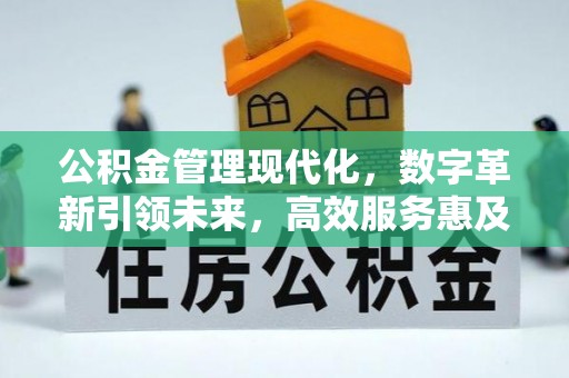 凤岗公积金管理现代化，数字革新引领未来，高效服务惠及民生